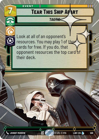 Tear This Ship Apart (568) (Hyperspace Foil) (568) [A Lawless Time] - The Mythic Store | 24h Order Processing