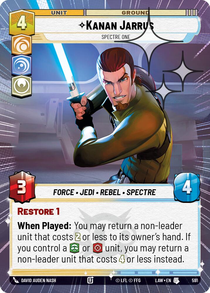Kanan Jarrus - Spectre One (591) (Hyperspace Foil) (591) [A Lawless Time] - The Mythic Store | 24h Order Processing