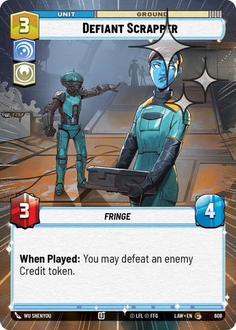 Defiant Scrapper (608) (Hyperspace Foil) (608) [A Lawless Time] - The Mythic Store | 24h Order Processing