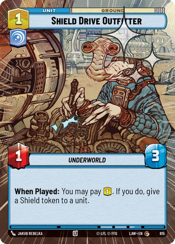 Shield Drive Outfitter (615) (Hyperspace Foil) (615) [A Lawless Time] - The Mythic Store | 24h Order Processing