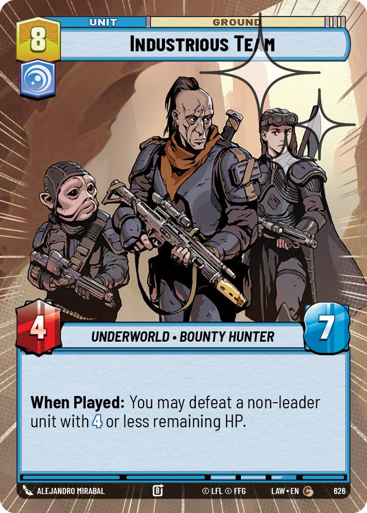 Industrious Team (626) (Hyperspace Foil) (626) [A Lawless Time] - The Mythic Store | 24h Order Processing