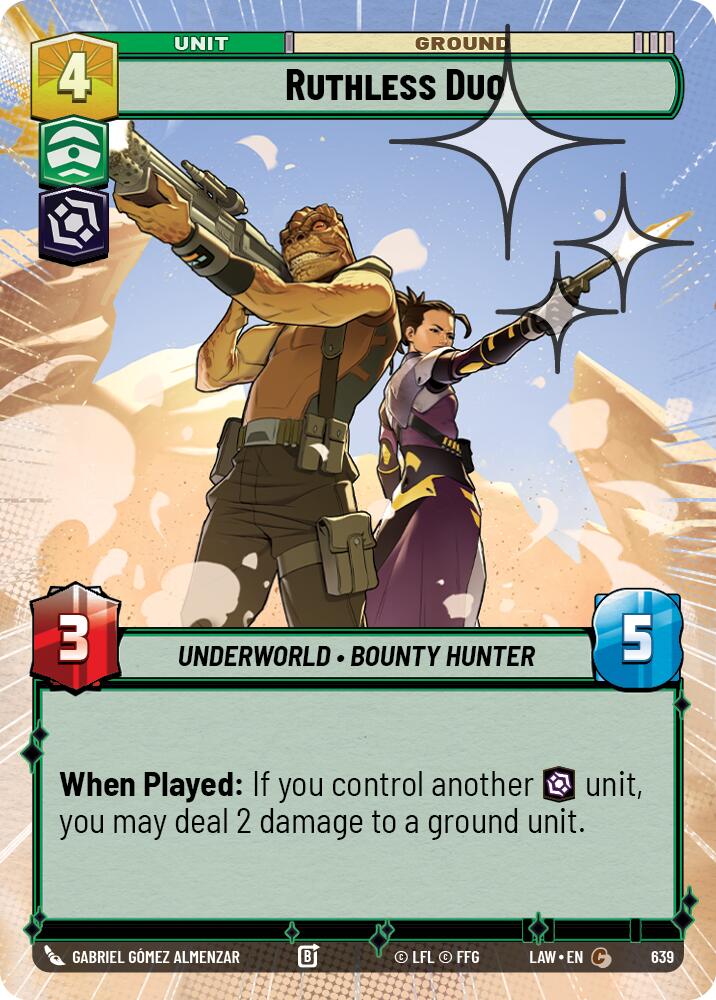 Ruthless Duo (639) (Hyperspace Foil) (639) [A Lawless Time] - The Mythic Store | 24h Order Processing