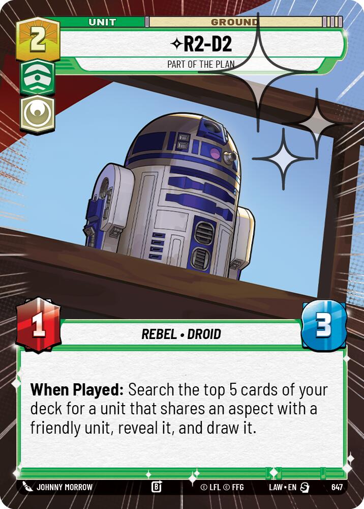 R2-D2 - Part of the Plan (647) (Hyperspace Foil) (647) [A Lawless Time] - The Mythic Store | 24h Order Processing