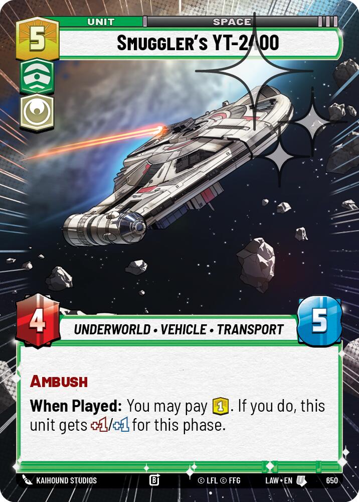 Smuggler's YT-2400 (650) (Hyperspace Foil) (650) [A Lawless Time] - The Mythic Store | 24h Order Processing