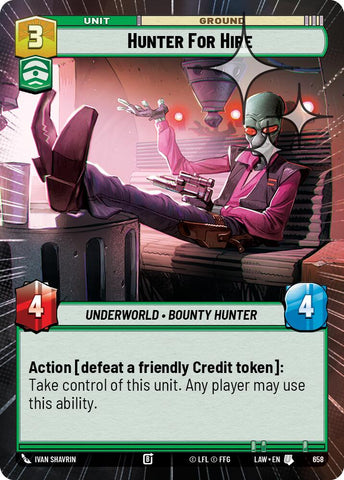 Hunter for Hire (658) (Hyperspace Foil) (658) [A Lawless Time] - The Mythic Store | 24h Order Processing