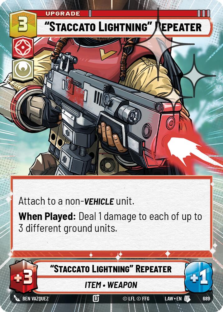 "Staccato Lightning" Repeater (689) (Hyperspace Foil) (689) [A Lawless Time] - The Mythic Store | 24h Order Processing