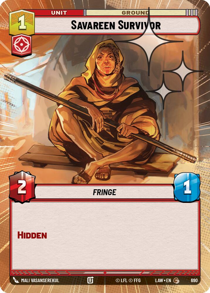 Savareen Survivor (690) (Hyperspace Foil) (690) [A Lawless Time] - The Mythic Store | 24h Order Processing