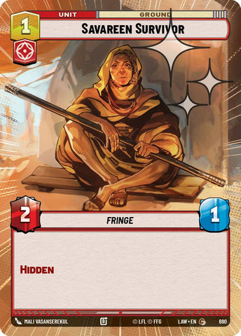 Savareen Survivor (690) (Hyperspace Foil) (690) [A Lawless Time] - The Mythic Store | 24h Order Processing