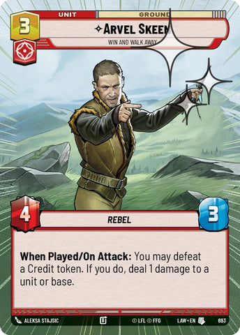 Arvel Skeen - Win and Walk Away (693) (Hyperspace Foil) (693) [A Lawless Time] - The Mythic Store | 24h Order Processing