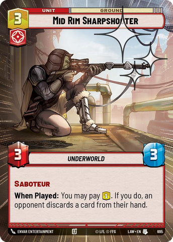 Mid Rim Sharpshooter (695) (Hyperspace Foil) (695) [A Lawless Time] - The Mythic Store | 24h Order Processing