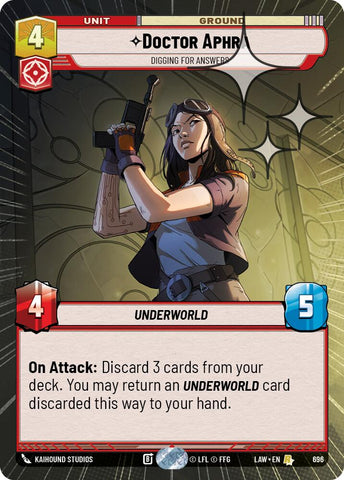 Doctor Aphra - Digging for Answers (696) (Hyperspace Foil) (696) [A Lawless Time] - The Mythic Store | 24h Order Processing