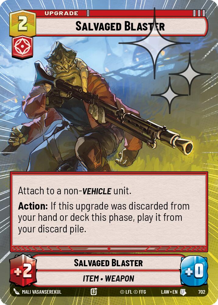 Salvaged Blaster (702) (Hyperspace Foil) (702) [A Lawless Time] - The Mythic Store | 24h Order Processing