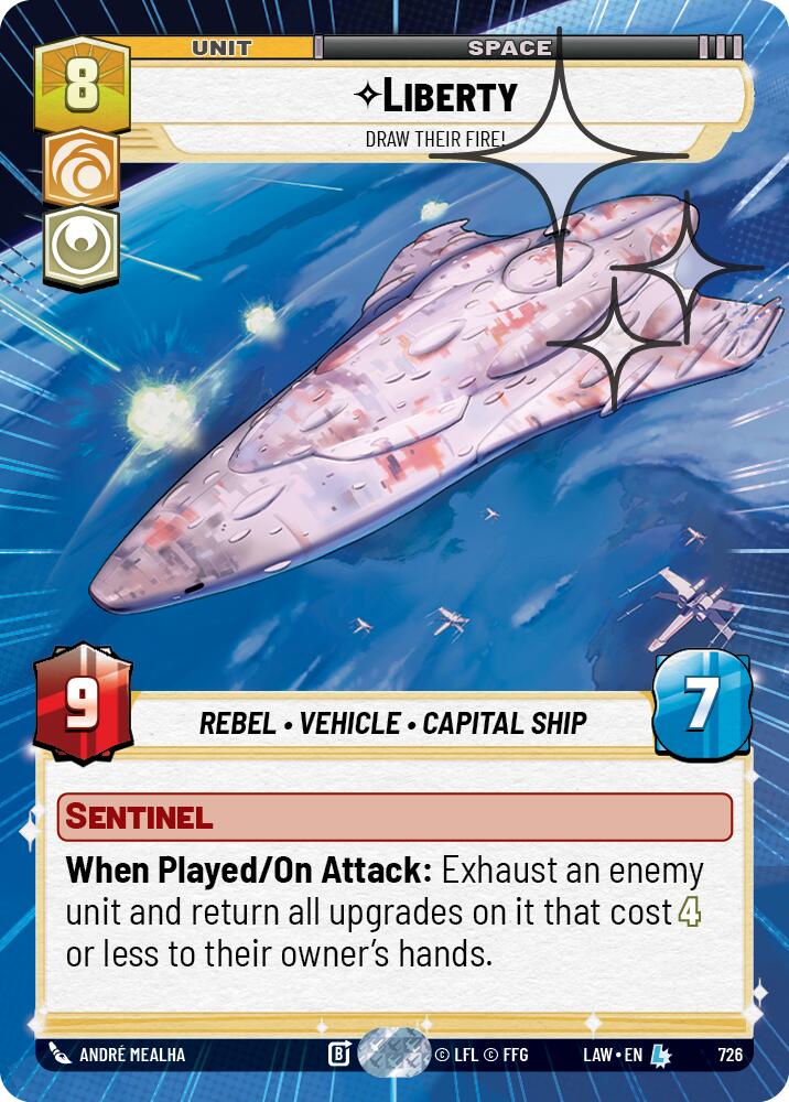 Liberty - Draw Their Fire! (726) (Hyperspace Foil) (726) [A Lawless Time] - The Mythic Store | 24h Order Processing