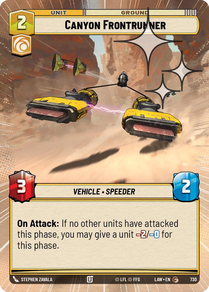 Canyon Frontrunner (730) (Hyperspace Foil) (730) [A Lawless Time] - The Mythic Store | 24h Order Processing