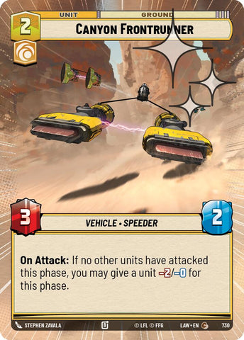 Canyon Frontrunner (730) (Hyperspace Foil) (730) [A Lawless Time] - The Mythic Store | 24h Order Processing