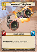 Champion's KT-9 Podracer (734) (Hyperspace Foil) (734) [A Lawless Time] - The Mythic Store | 24h Order Processing