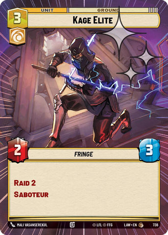 Kage Elite (736) (Hyperspace Foil) (736) [A Lawless Time] - The Mythic Store | 24h Order Processing