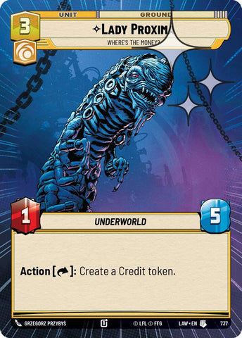 Lady Proxima - Where's the Money? (737) (Hyperspace Foil) (737) [A Lawless Time] - The Mythic Store | 24h Order Processing