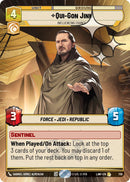 Qui-Gon Jinn - Influencing Chance (739) (Hyperspace Foil) (739) [A Lawless Time] - The Mythic Store | 24h Order Processing