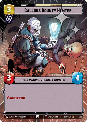 Callous Bounty Hunter (752) (Hyperspace Foil) (752) [A Lawless Time] - The Mythic Store | 24h Order Processing