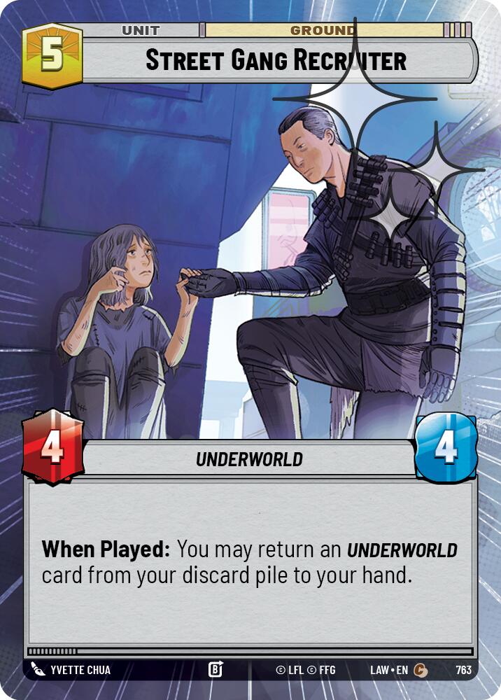 Street Gang Recruiter (763) (Hyperspace Foil) (763) [A Lawless Time] - The Mythic Store | 24h Order Processing