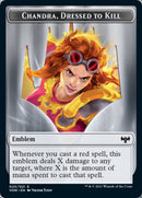 Blood // Chandra, Dressed to Kill Emblem Double-Sided Token [Innistrad: Crimson Vow Tokens] - The Mythic Store | 24h Order Processing