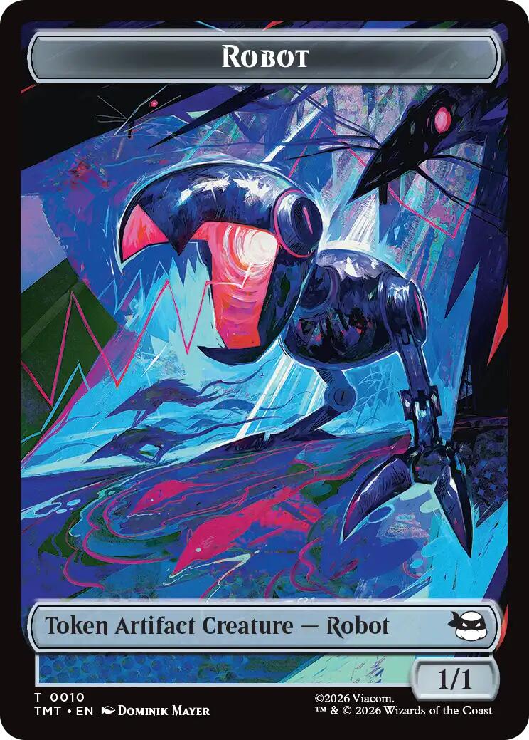 Robot // Food Double-Sided Token [Teenage Mutant Ninja Turtles Tokens] - The Mythic Store | 24h Order Processing
