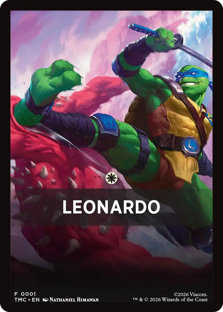 Leonardo Theme Card [Teenage Mutant Ninja Turtles Commander Tokens] - The Mythic Store | 24h Order Processing