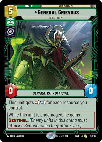 General Grievous - Crush Them! (50/84) (50/84) [Twin Suns] - The Mythic Store | 24h Order Processing