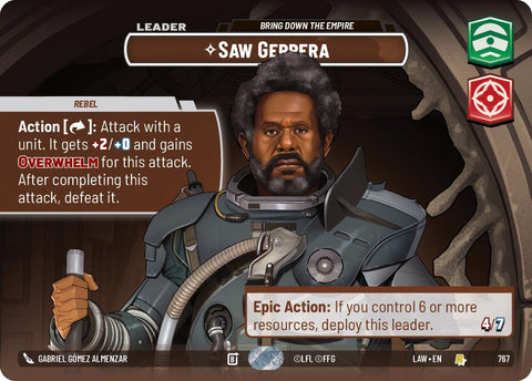 Saw Gerrera - Bring Down the Empire (Showcase) (767) (767) [A Lawless Time] - The Mythic Store | 24h Order Processing