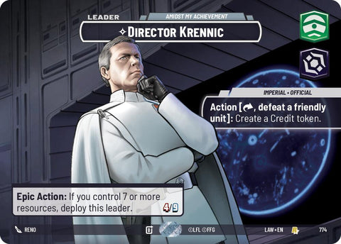 Director Krennic - Amidst My Achievement (Showcase) (774) (774) [A Lawless Time] - The Mythic Store | 24h Order Processing
