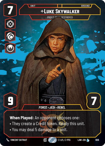 Luke Skywalker - Profit or Be Destroyed (Prestige) (806) (806) [A Lawless Time] - The Mythic Store | 24h Order Processing