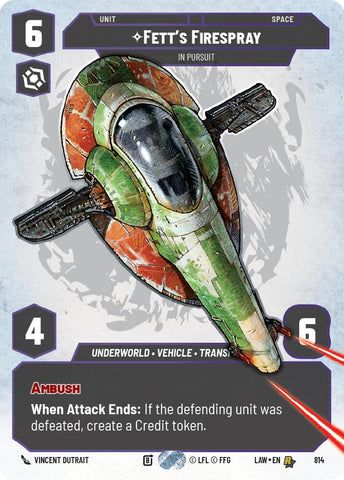 Fett's Firespray - In Pursuit (Prestige) (814) (814) [A Lawless Time] - The Mythic Store | 24h Order Processing