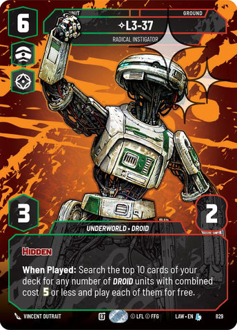 L3-37 - Radical Instigator (Prestige Foil) (829) (829) [A Lawless Time] - The Mythic Store | 24h Order Processing