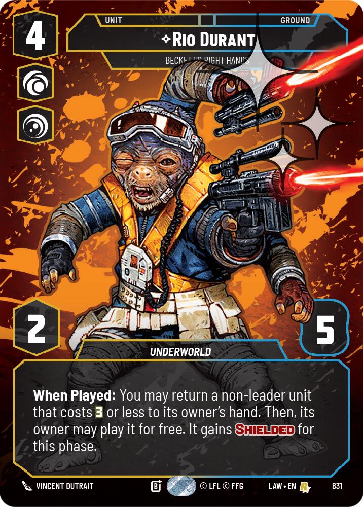 Rio Durant - Beckett's Right Hands (Prestige Foil) (831) (831) [A Lawless Time] - The Mythic Store | 24h Order Processing