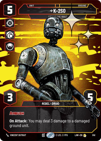 K-2S0 - Locking the Vault (Prestige Foil) (841) (841) [A Lawless Time] - The Mythic Store | 24h Order Processing