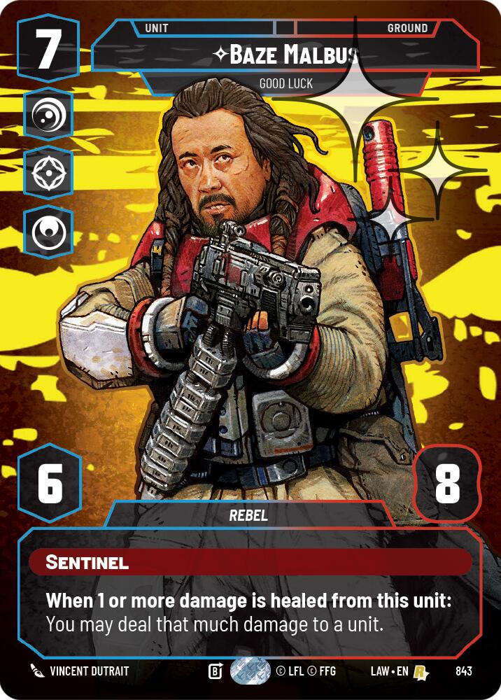 Baze Malbus - Good Luck (Prestige Foil) (843) (843) [A Lawless Time] - The Mythic Store | 24h Order Processing