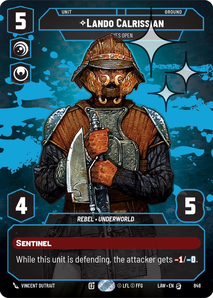 Lando Calrissian - Eyes Open (Prestige Foil) (848) (848) [A Lawless Time] - The Mythic Store | 24h Order Processing