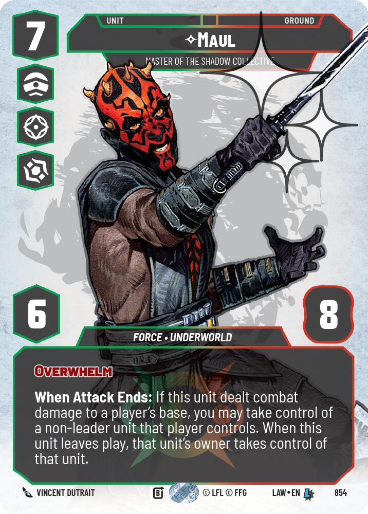 Maul - Master of the Shadow Collective (Prestige Foil) (854) (854) [A Lawless Time] - The Mythic Store | 24h Order Processing
