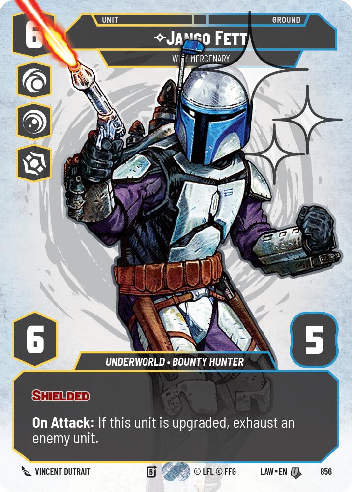 Jango Fett - Wily Mercenary (Prestige Foil) (856) (856) [A Lawless Time] - The Mythic Store | 24h Order Processing