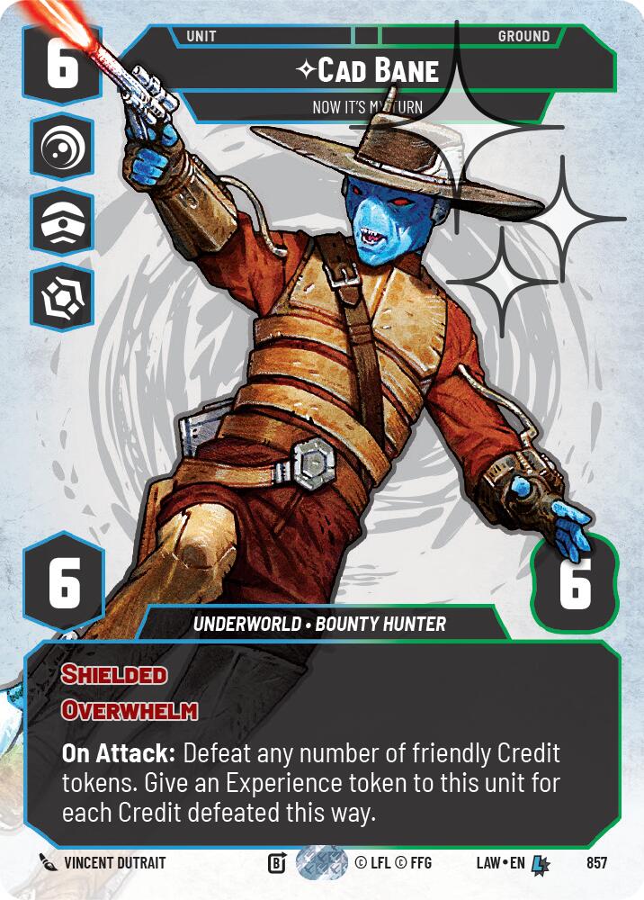 Cad Bane - Now It's My Turn (Prestige Foil) (857) (857) [A Lawless Time] - The Mythic Store | 24h Order Processing