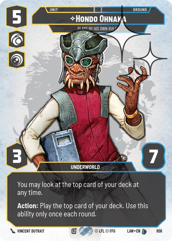 Hondo Ohnaka - Plays By His Own Rules (Prestige Foil) (858) (858) [A Lawless Time] - The Mythic Store | 24h Order Processing