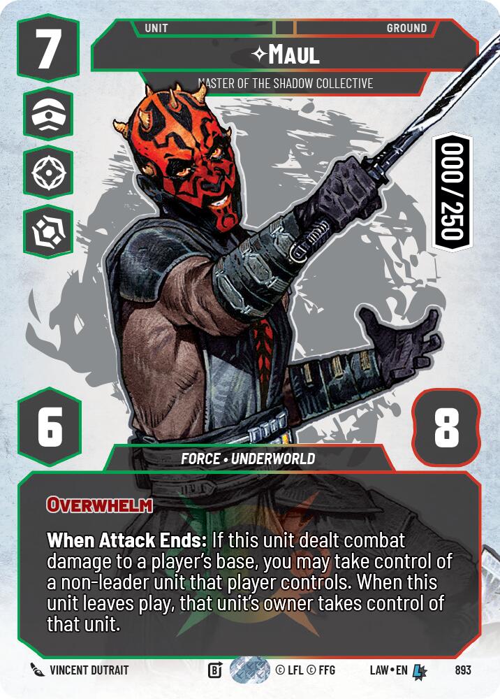 Maul - Master of the Shadow Collective (Serialized) (893) (893) [A Lawless Time] - The Mythic Store | 24h Order Processing