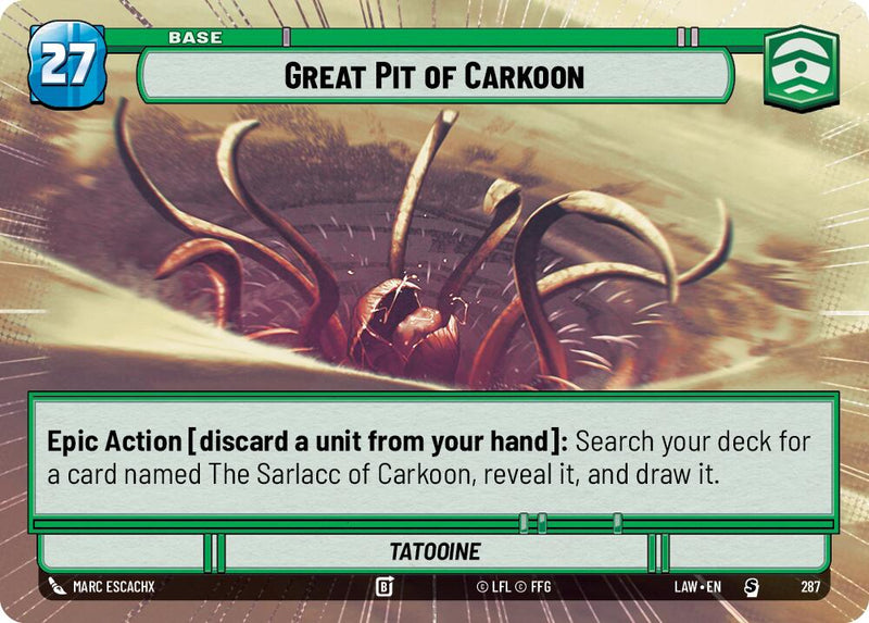 Great Pit of Carkoon (287) (Hyperspace) (287) [A Lawless Time] - The Mythic Store | 24h Order Processing
