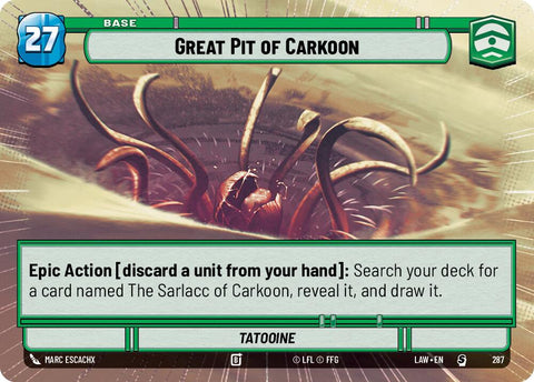 Great Pit of Carkoon (287) (Hyperspace) (287) [A Lawless Time] - The Mythic Store | 24h Order Processing