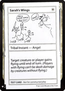 Sarah's Wings [Mystery Booster Playtest Cards] - The Mythic Store | 24h Order Processing