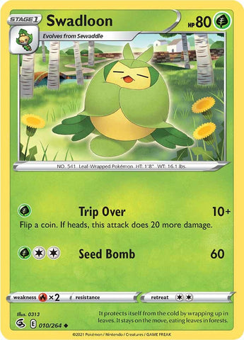 Swadloon (010/264) [Sword & Shield: Fusion Strike] - The Mythic Store | 24h Order Processing