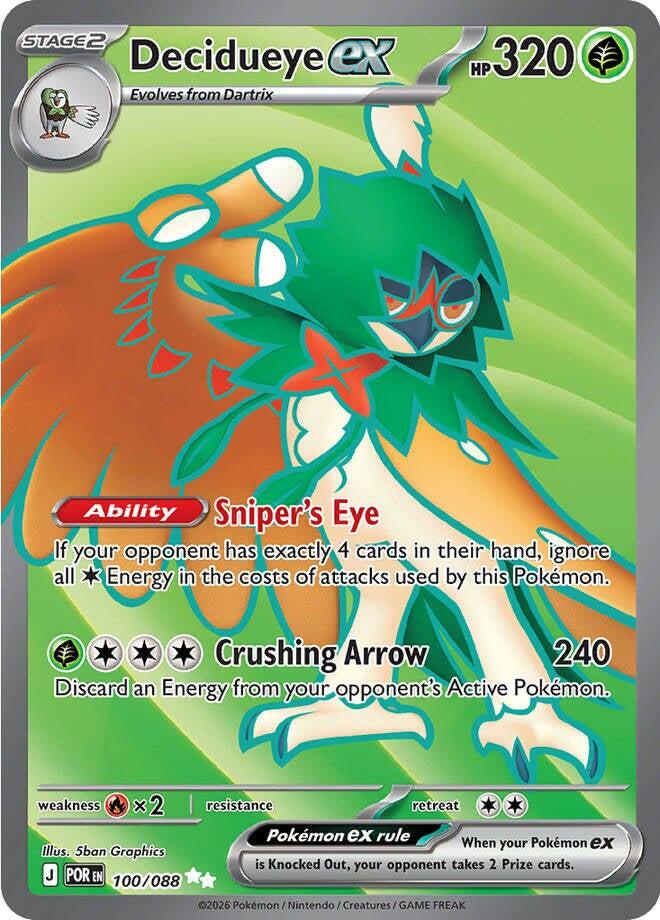 Decidueye ex (100/088) [Mega Evolution: Perfect Order] - The Mythic Store | 24h Order Processing