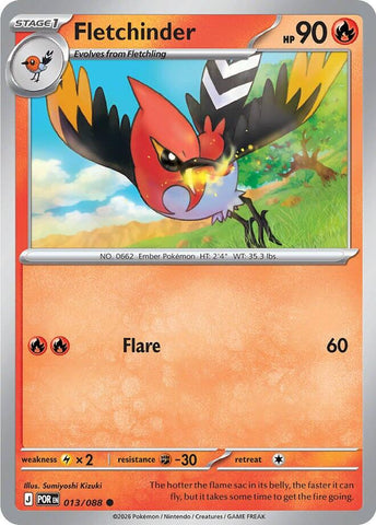 Fletchinder (013/088) [Mega Evolution: Perfect Order] - The Mythic Store | 24h Order Processing