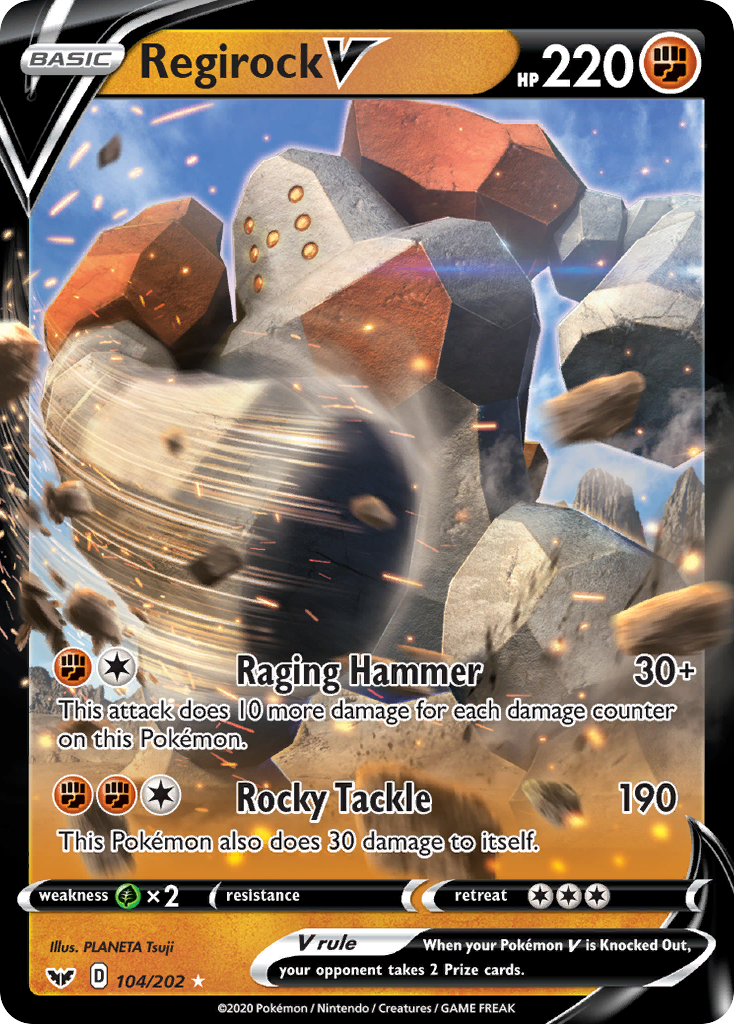 Regirock V (104/202) [Sword & Shield: Base Set] - The Mythic Store | 24h Order Processing